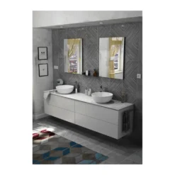 Afbeelding 2 Sapho Treos Wastafelonderkast 110x53x50,5cm, mat wit