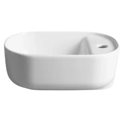 Afbeelding 2 Cerastyle Manaki Keramische wastafel 42x28cm, wit
