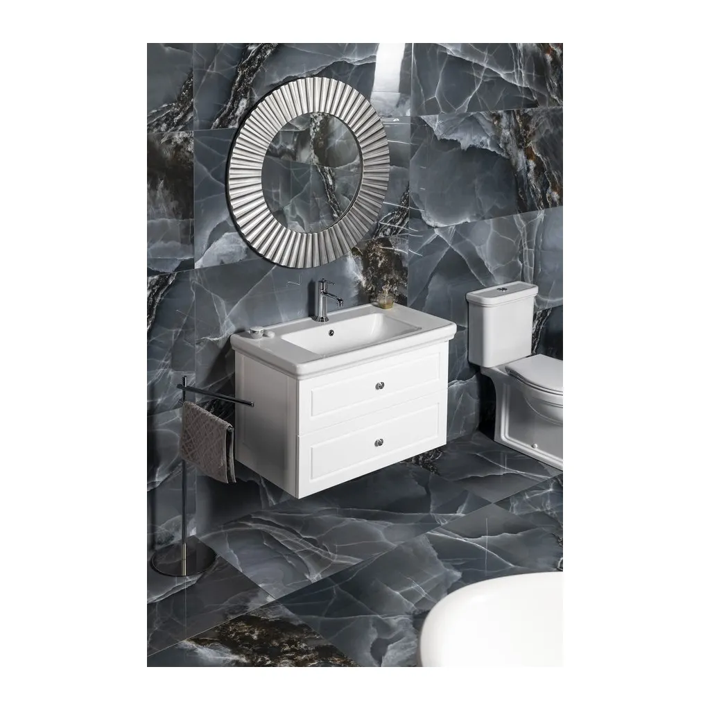 Sapho Violeta Wastafelonderkast 83x52x46cm, mat wit 2 Afbeelding 2 Sapho Violeta Wastafelonderkast 83x52x46cm, mat wit