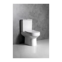 Afbeelding 2 Aqualine Vermet Wc Toiletpot voor duobloktoilet, S-sifon/P-sifon, wit
