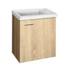 Aqualine Zoran Keramische meubelwastafel 45x27,5cm, wit 7 Afbeelding 3 Aqualine Zoran Keramische meubelwastafel 45x27,5cm, wit