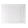 Afbeelding 3 Polysan Varesa Kunstmarmeren douchebak 100x80cm, wit