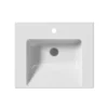 GSI Norm Keramische wastafel 60x50cm, wit ExtraGlaze 6 Afbeelding 3 GSI Norm Keramische wastafel 60x50cm, wit ExtraGlaze