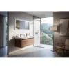 Afbeelding 3 GSI Nubes Dubbele keramische wastafel 120x50cm, wit ExtraGlaze