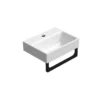 Afbeelding 3 GSI Nubes Keramische wastafel 36x28cm, wit ExtraGlaze