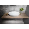 Afbeelding 3 Sapho Pera Keramische opbouwwastafel, 62,5x42cm, wit