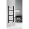 Afbeelding 3 Sapho Barbo Elektrische handdoekradiator, vierkant, 60x160cm, 160W, mat zwart