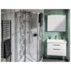 Afbeelding 3 Sapho City Keramische wastafel vierkant 80x45cm, wit