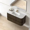 Lavantri Eleonora rond badmeubel met ribbelfront 120cm walnoot met 2 lades en solid surface wastafel zonder kraangat 12 Afbeelding 3 Lavantri Eleonora rond badmeubel met ribbelfront 120cm walnoot met 2 lades en solid surface wastafel zonder kraangat