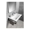 Afbeelding 3 Sapho Yukon Kunstmarmeren wastafel 80x45cm, wit