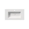 Afbeelding 4 GSI Pura Keramische wastafel Slim 82x46cm, mat wit