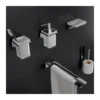 Afbeelding 4 Gedy Il Giglio Wandgemonteerde zeepdispenser, matglas, chroom