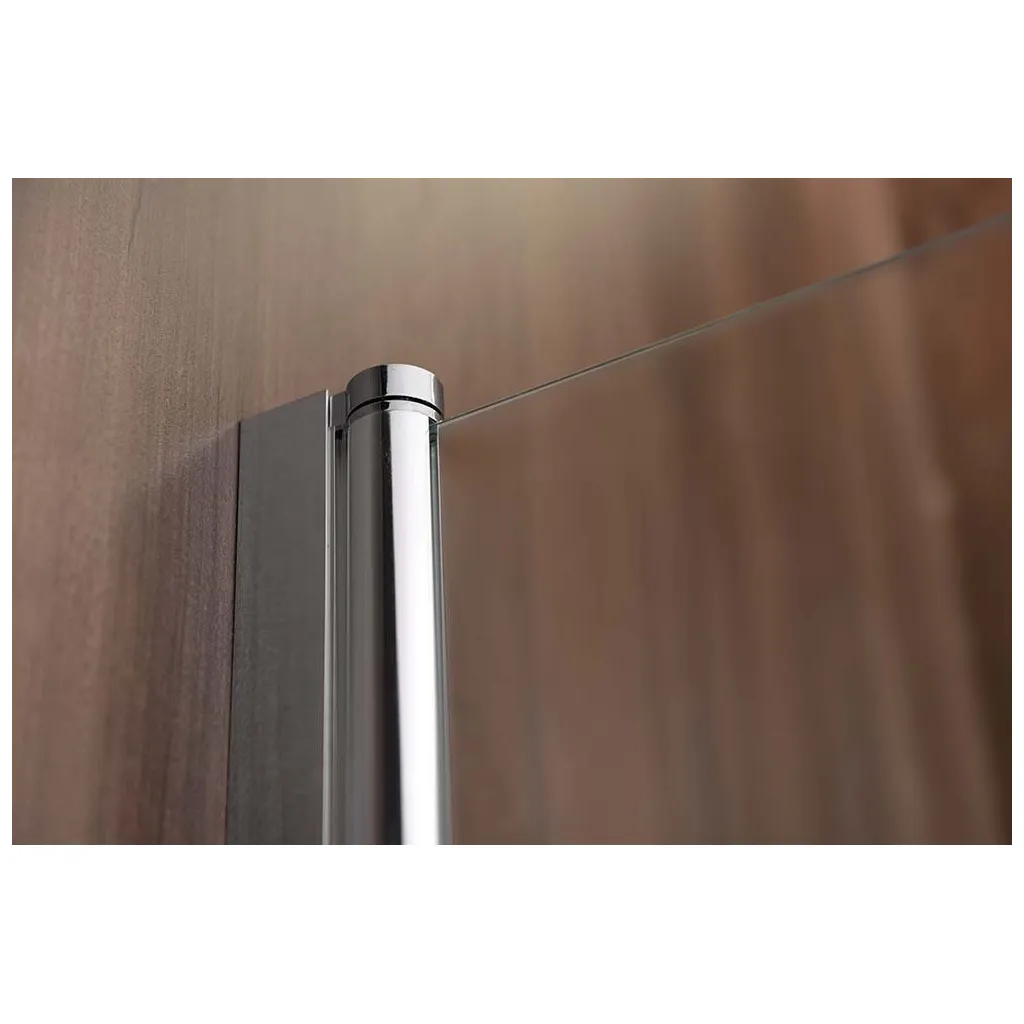 Aqualine Vilma Badwand 60x140cm, chroom/links/matglas 4 Afbeelding 4 Aqualine Vilma Badwand 60x140cm, chroom/links/matglas