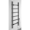 Afbeelding 4 Sapho Barbo Elektrische handdoekradiator, vierkant, 60x160cm, 160W, mat zwart