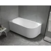 Afbeelding 4 Aqualine Tibera Strip L vrijstaand hoekbad, 150x75cm, wit