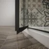 Afbeelding 4 Gelco Trinity Black Rechthoekige douchecabine 120x110cm hoekinstap, matglas