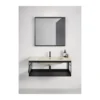 Afbeelding 4 GSI Pura Wastafelframe 82x46cm, mat zwart