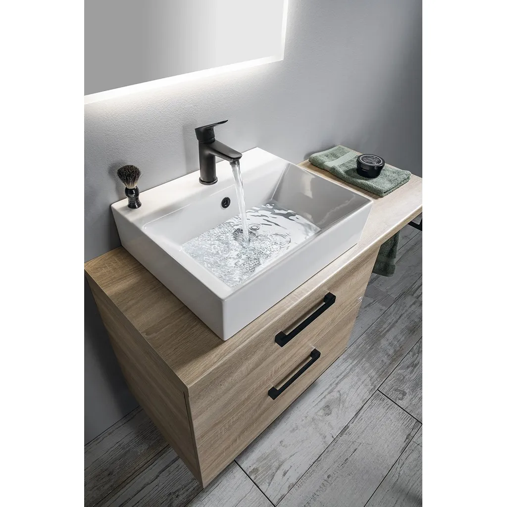 Aqualine Vega Badkamermeubelset, breedte 104cm, platina eiken 4 Afbeelding 4 Aqualine Vega Badkamermeubelset, breedte 104cm, platina eiken