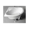 Afbeelding 5 Polysan Selma Diepe kwartronde douchebak 90x90x30cm, R550, wit