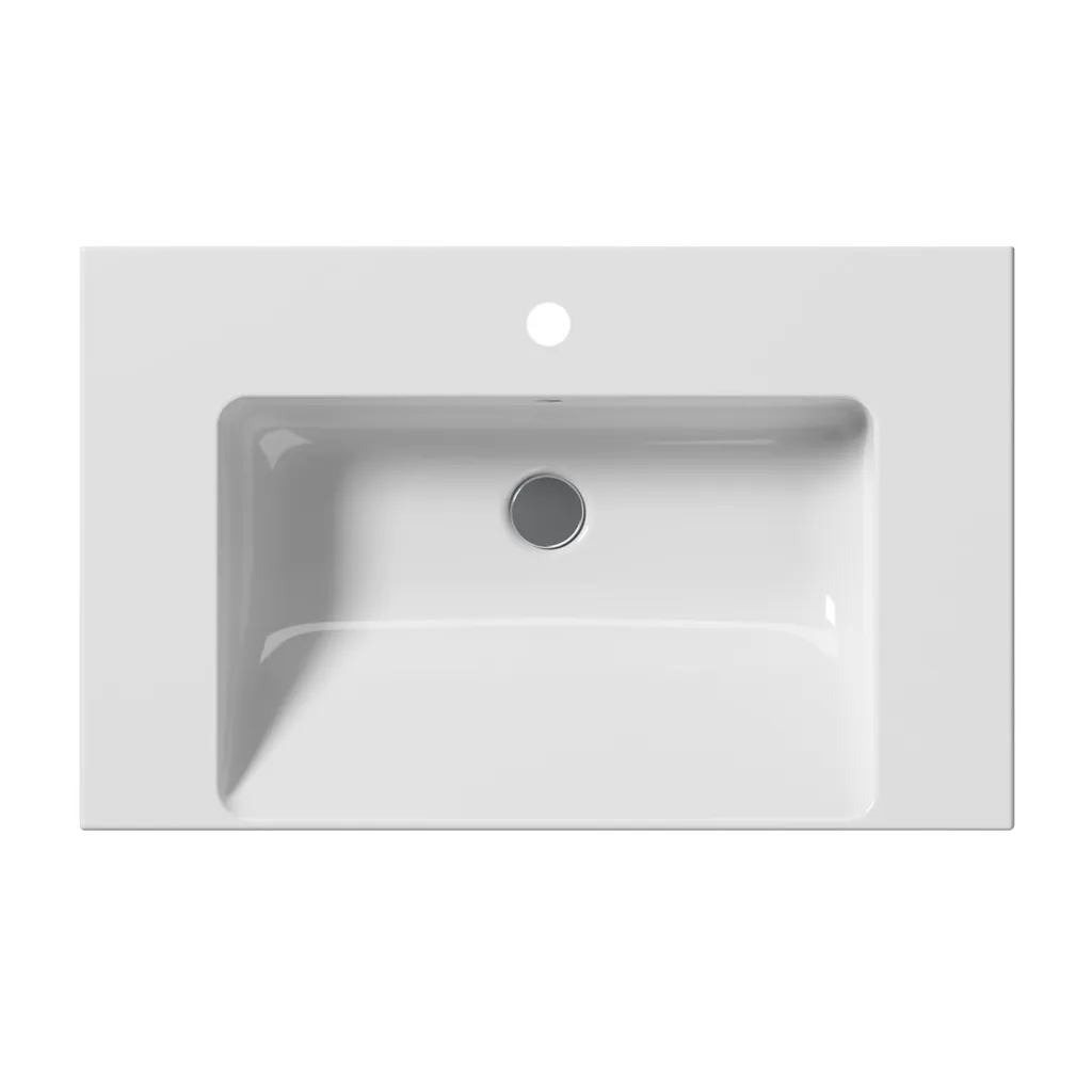 GSI Norm Keramische wastafel 80x50cm, wit ExtraGlaze 6 Afbeelding 6 GSI Norm Keramische wastafel 80x50cm, wit ExtraGlaze