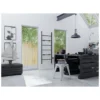 Afbeelding 6 Sapho Barbo Elektrische handdoekradiator, vierkant, 60x160cm, 160W, mat zwart