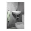 Afbeelding 6 Aqualine Luigi Hoek keramische wastafel 34x34cm, wit