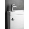 Afbeelding 6 Aqualine Jalta Hygie Duobloktoilet met wastafel, randloos, S/P-sifon, wit