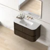 Lavantri Eleonora rond badmeubel met ribbelfront 100cm walnoot met 2 lades en solid surface wastafel zonder kraangat 16 Afbeelding 7 Lavantri Eleonora rond badmeubel met ribbelfront 100cm walnoot met 2 lades en solid surface wastafel zonder kraangat