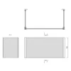 Maattekening 1 Polysan Universal U paneel 75x150x75x59cm
