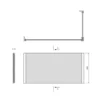 Polysan Universal Hoekpaneel 160x75x36cm, links/rechts 11 Maattekening 1 Polysan Universal Hoekpaneel 160x75x36cm, links/rechts