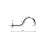 Sapho Douchearm 30cm, brons, S-vorm 3 Maattekening 1 Sapho Douchearm 30cm, brons, S-vorm