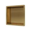 afbeelding 1 Brauer Inbouwnis 30x30cm goud geborsteld PVD