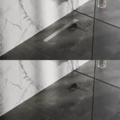 afbeelding 1 Brauer Douchegoot met multifunctioneel rooster en flens 7x70cm RVS geborsteld