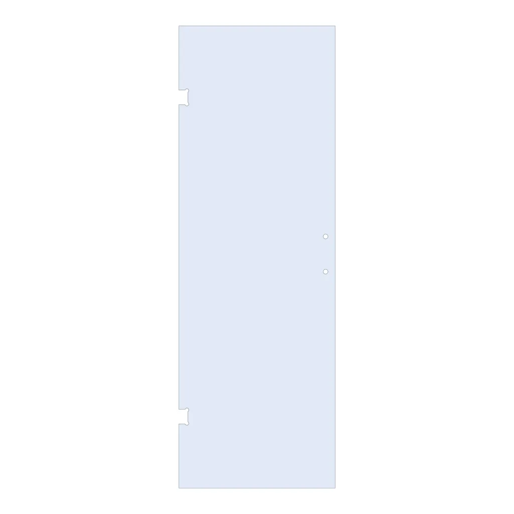 Brauer Deur 80cm helder glas geschikt voor tweepuntsgreep