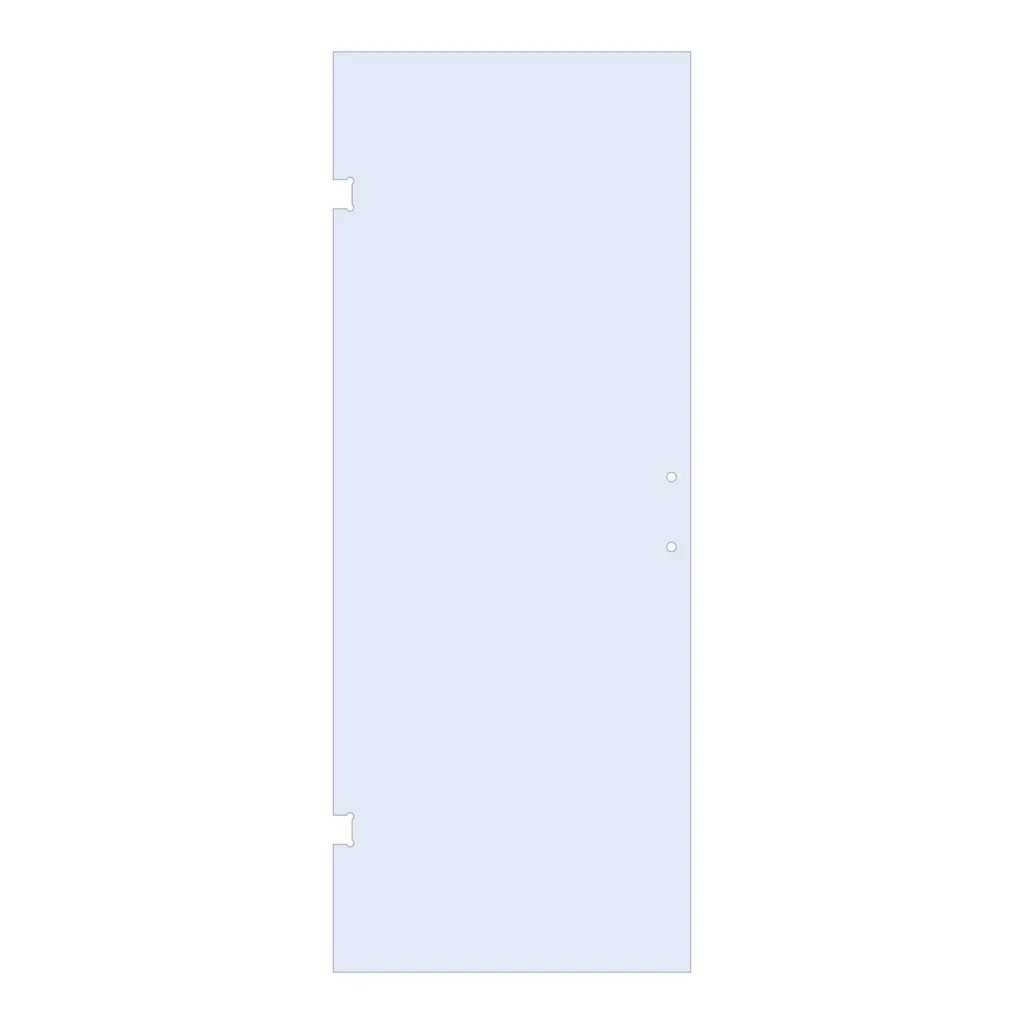 Brauer Deur 90cm helder glas geschikt voor tweepuntsgreep