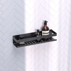 afbeelding 2 Brauer Doucherek 40cm gunmetal geborsteld PVD