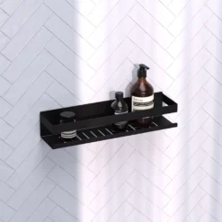 afbeelding 2 Brauer Doucherek 40cm mat zwart