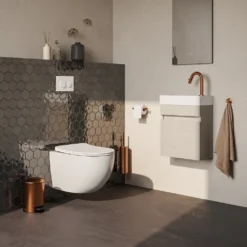 afbeelding 2 Brauer Tornado hangend toilet incl. bril met bevestigingen in zes beschikbare kleuren