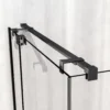 afbeelding 4 Brauer Stellar douchecabine met draaideur helder glas 120x80x200cm omkeerbaar incl. glascoating PVD gunmetal geborsteld
